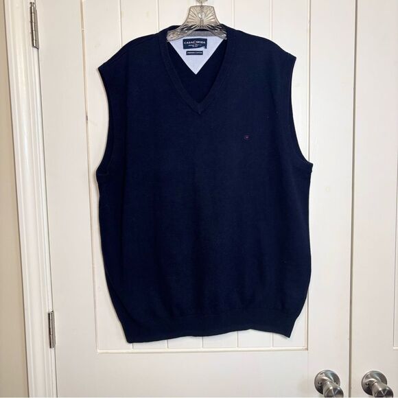 Casa Moda Premium Cotton V Neck Sweater Vest - Picture 2 of 6